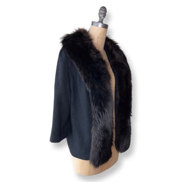 1960s Lilli Ann jacket with fox fur collar 