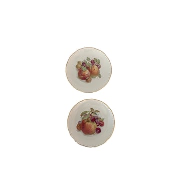 Schumann Salad Plate With Fruit Pattern- Set of 2 