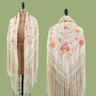 1920s Ethereal Dawn paino shawl 