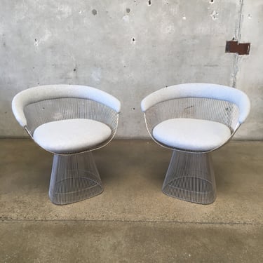 Pair Warner Platner Style Dining Chairs