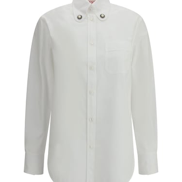 Valentino Pap Women Classic Collar Embellished Valentino's Shirt