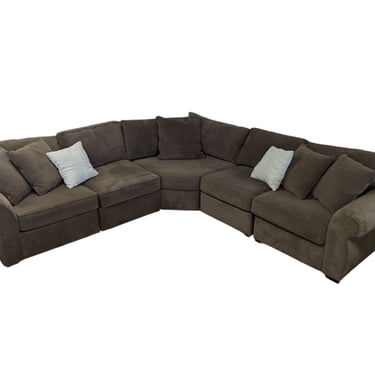 Brown 5pc Modular Sectional