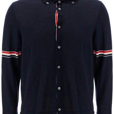 Thom Browne Wool Button-Down Cardigan For Men