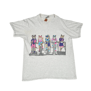 Funny Cat Exercise Tee