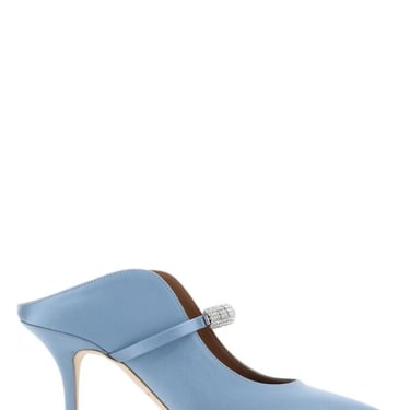 Malone Souliers Women Cerulean Blue Satin Bella Mules