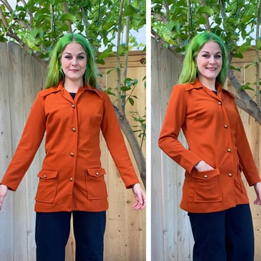 Vintage 1970’s Dark Orange Lightweight Jacket 