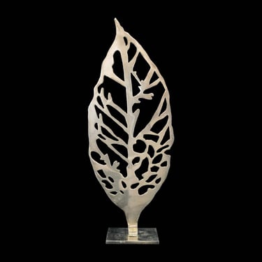 Arteriors 30.25 in. Stainless Steel Leaf Sculpture