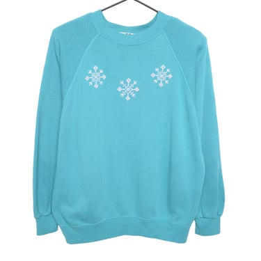 1980s Needlepoint Snowflake Sweatshirt
