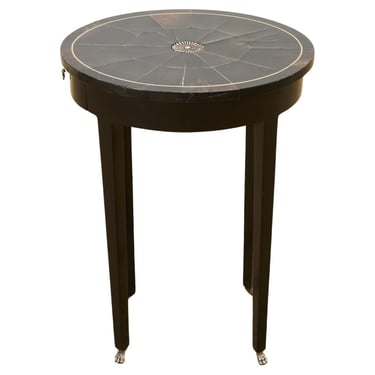 Georgian Style Oval Horn Veneered Drinks Table