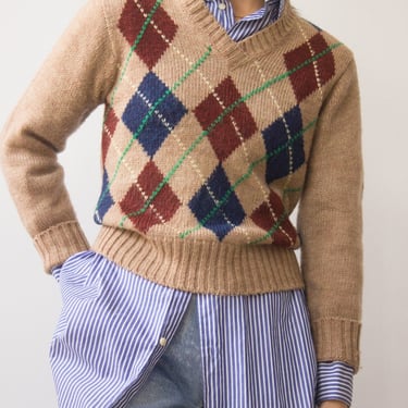 1970s Hukapoo Argyle Sweater 
