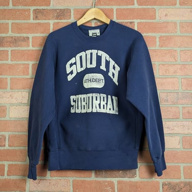 Vintage 90s Lee Sport South Suburban Ath. Department ORIGINAL Gusseted Sweatshirt - Medium 