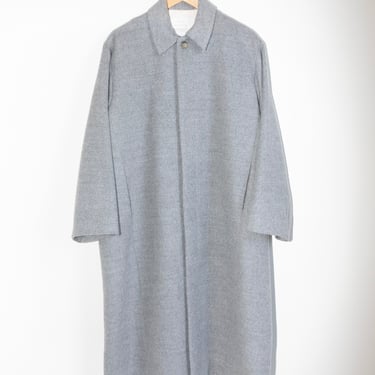 Brushed Car Coat in Light Grey