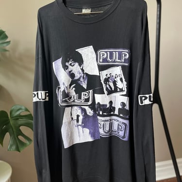 1990s 1995 PULP &quot;COMMON PEOPLE&quot; LONG SLEEVE T SHIRT