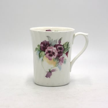 vintage Allyn Nelson Pansy Mug Made in England 