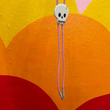 Sarah Duyer hand painted Bolo. Skull