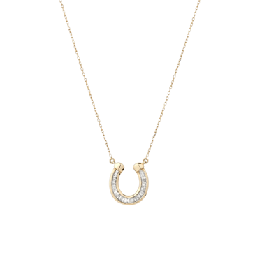 Baguette Horseshoe Necklace