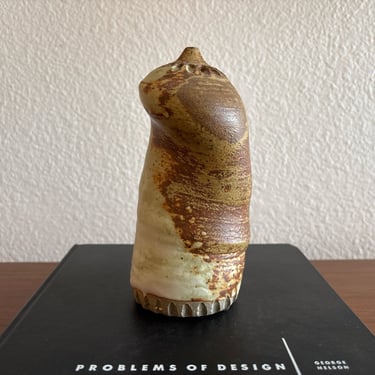 Organic stoneware bud vase