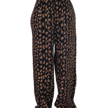 Yves Saint Laurent Metallic Leopard Knit Jogger Pants