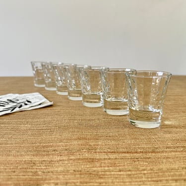 Vintage Geometric Shot Glasses by Circleware - Set of 7 - Barware 