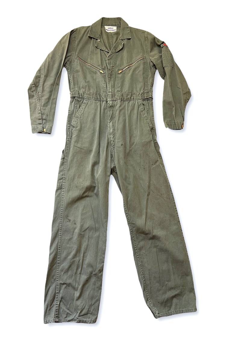 Union Made Big Smith Coveralls Distressed Repairs S M Size