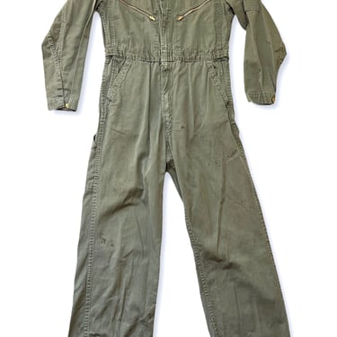 Vintage 1950s BIG SMITH Coveralls ~ size 38 / Men's XS to S / Women's S to M ~ Work Wear ~ Boiler Suit ~ Sanforized ~ Worn In 