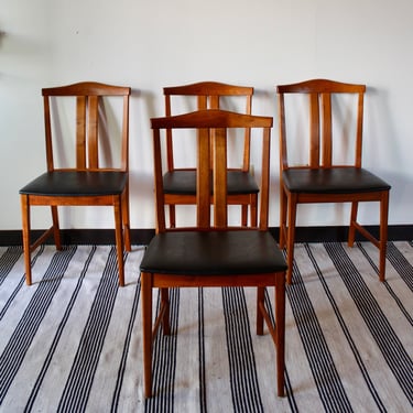 Swedish Dining Chairs in Walnut