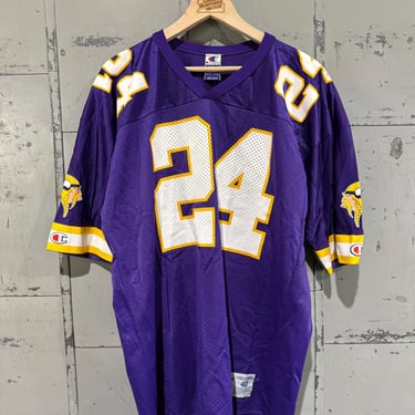 Vintage 90s Vikings Football Jersey Griffith Number 24 #24 Men’s medium 