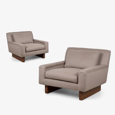 Bernhardt Lounge Chairs, Pair