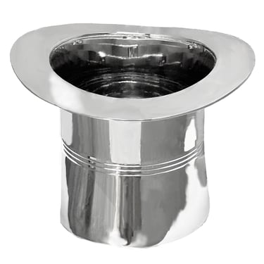Art Deco Silver Plate Top Hat Ice Bucket