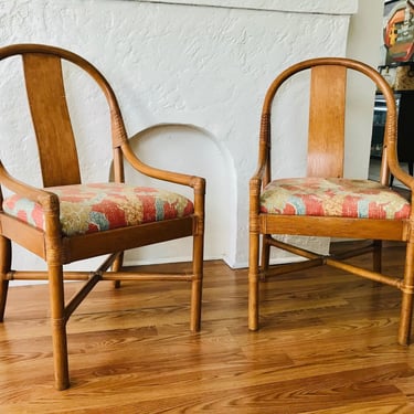 20% off-VINTAGE Pair of Cane Dining Chairs #LosAngeles 