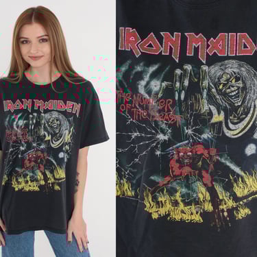Iron Maiden エディ Tシャツ 1991 グラフィック Iron Maiden エディ Tシャツ 1991 グラフィック