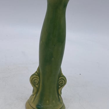 Green Art Nouveau Candle Holder 