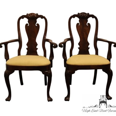 Set of 2 HICKORY CHAIR James River Collection Mahogany Traditional Style Dining Arm Chairs 