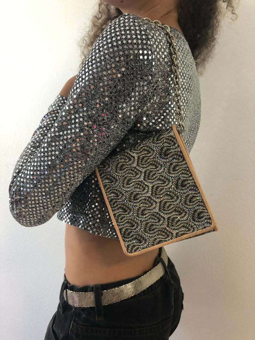 Vintage Via Bunia Silver Bag Vintage Rosemond Los Angeles, CA