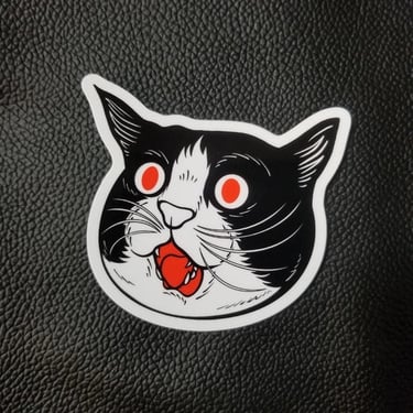Red Eye Special Cat - Sticker