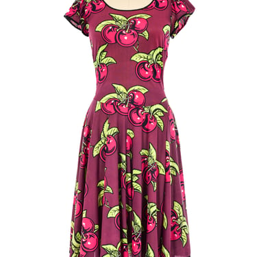 Betsey Johnson Alley Cat Cherry Print Dress