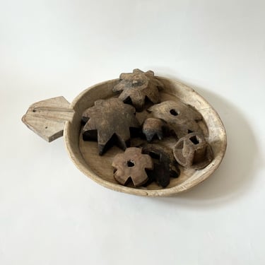 Antique Wooden Cogs Large