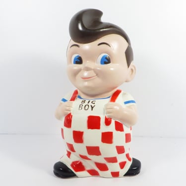 Vintage Big Boy Rubber Coin Bank 