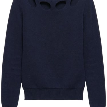 Prada Women Cotton Boat Neck Sweater