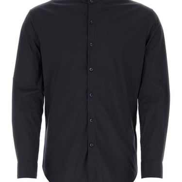 Giorgio Armani Man Black Stretch Poplin Shirt