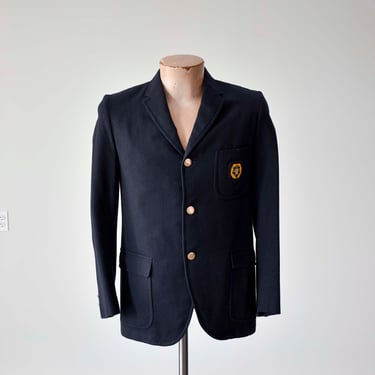 Vintage Wool Prep School Blazer / Vintage Prep School Jacket / Wool Collegiate Jacket / Dead Poets Society / Collegiate Jacket 