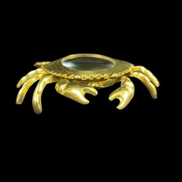 #Brass Crab Magnifying Glass