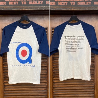 Vintage 1970’s “The Who” Rock Band Original T-Shirt Quarophenia Movie, 70’s Tee Shirt, 70’s Baseball Tee, Vintage Clothing 