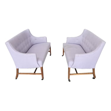 Finn Juhl Style Danish Modern Settees - A Pair