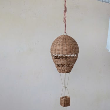 Handwoven Rattan Hot Air Balloon