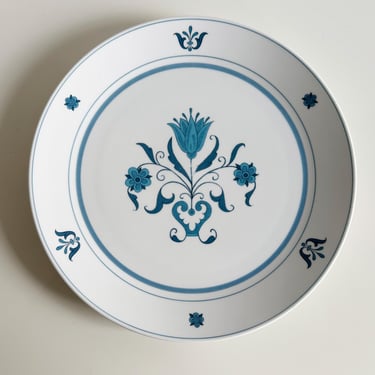 Noritake Blue Haven Floral Progression Dinnerware: Plates, Bowls, Sugar & Creamer Japan Vintage 1960s 