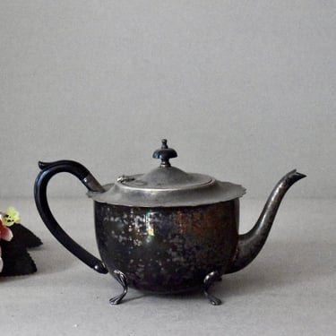 Antique  Silver Plated Teapot Antique English Teapot Vintage Gift Home Decor 