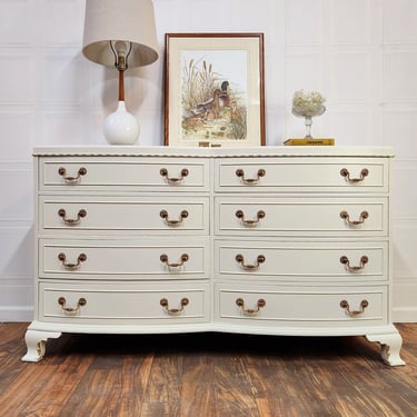 Available!! Creamy white French provincial dresser/ sideboard 