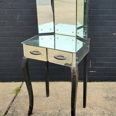Vintage French Mirrored Vanity
