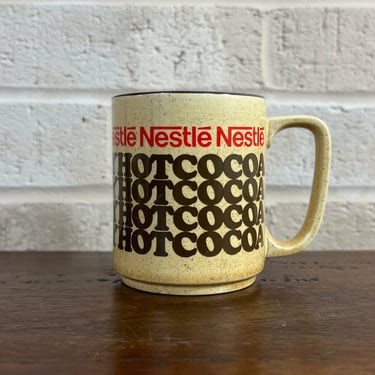 Nestlé "Rich N' Creamy Hot Cocoa" Mug, Speckled Stoneware, Made in Japan 